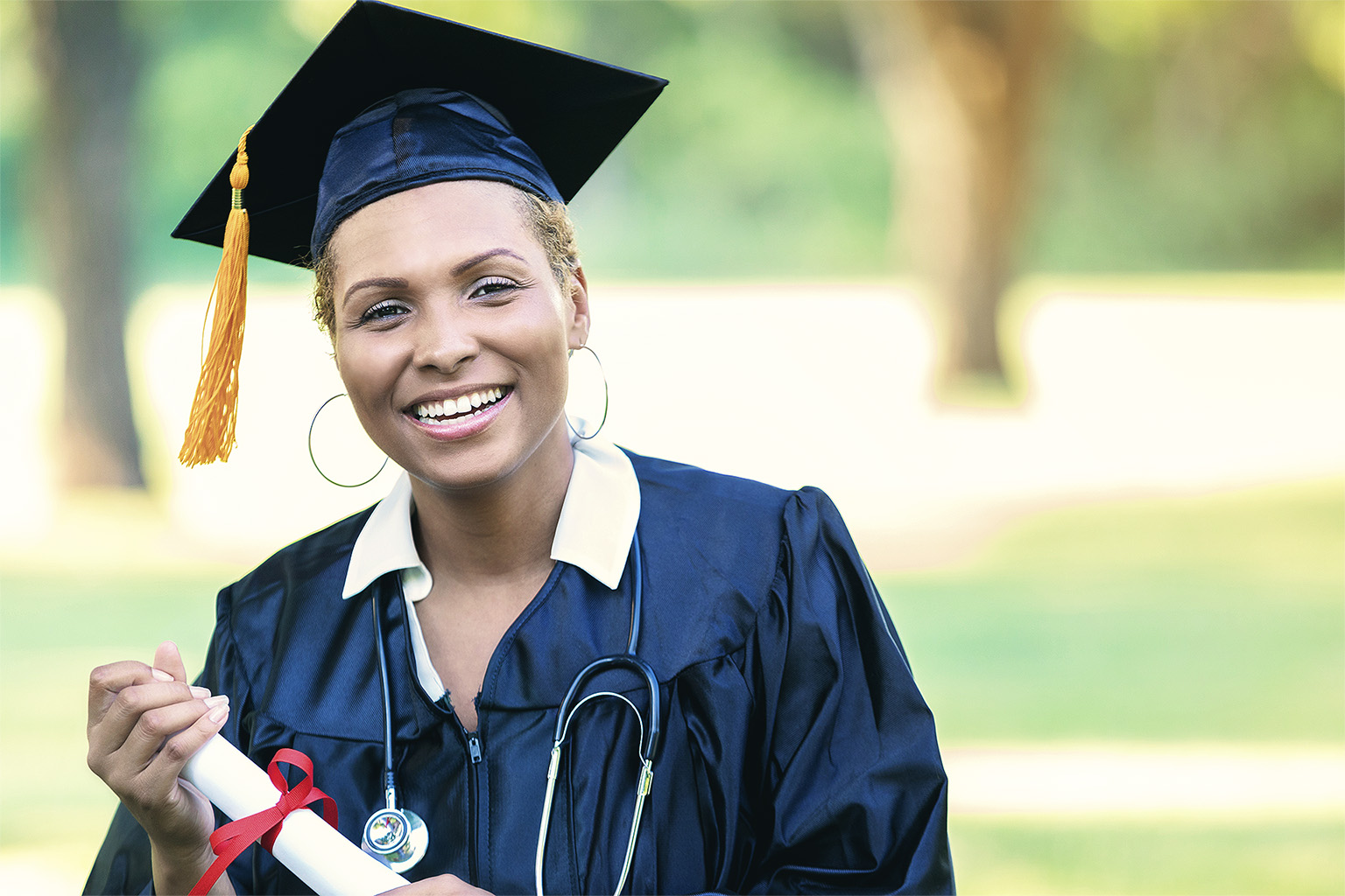 Female medical graduate