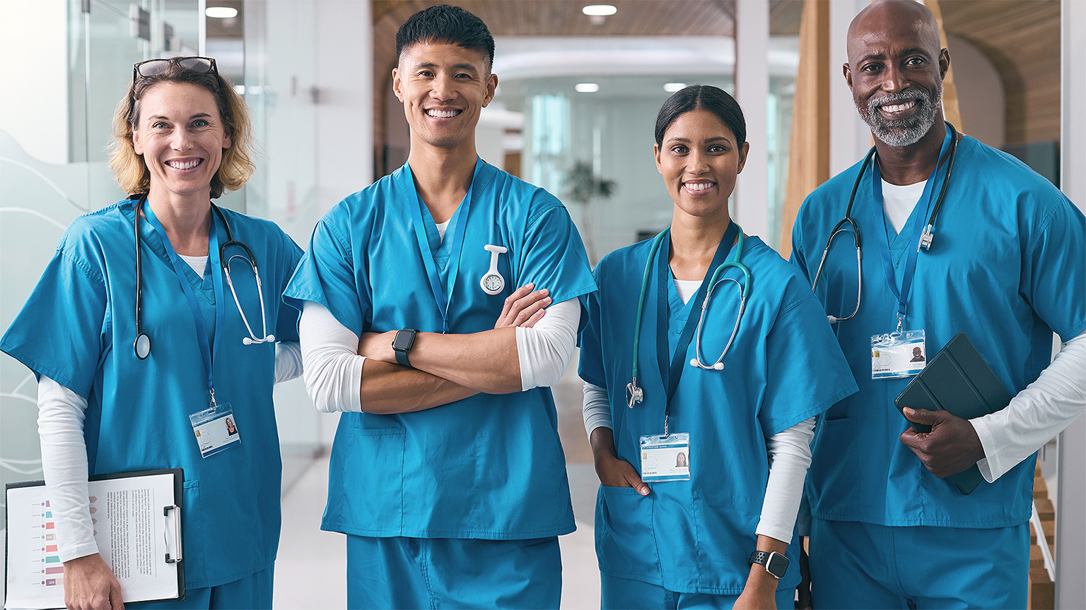 Multicultural medical team