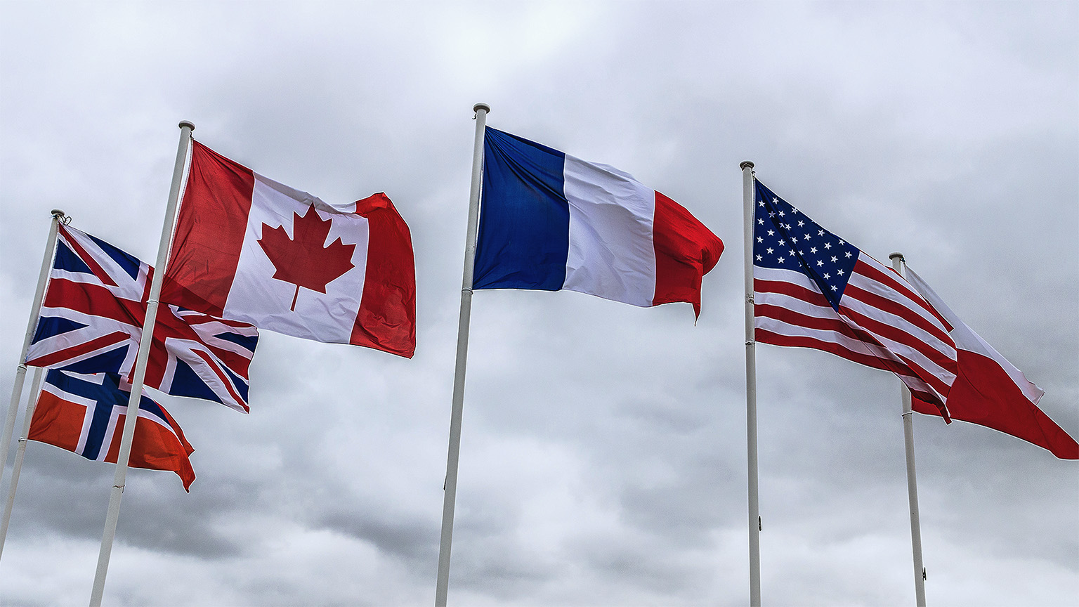 Row of national flags