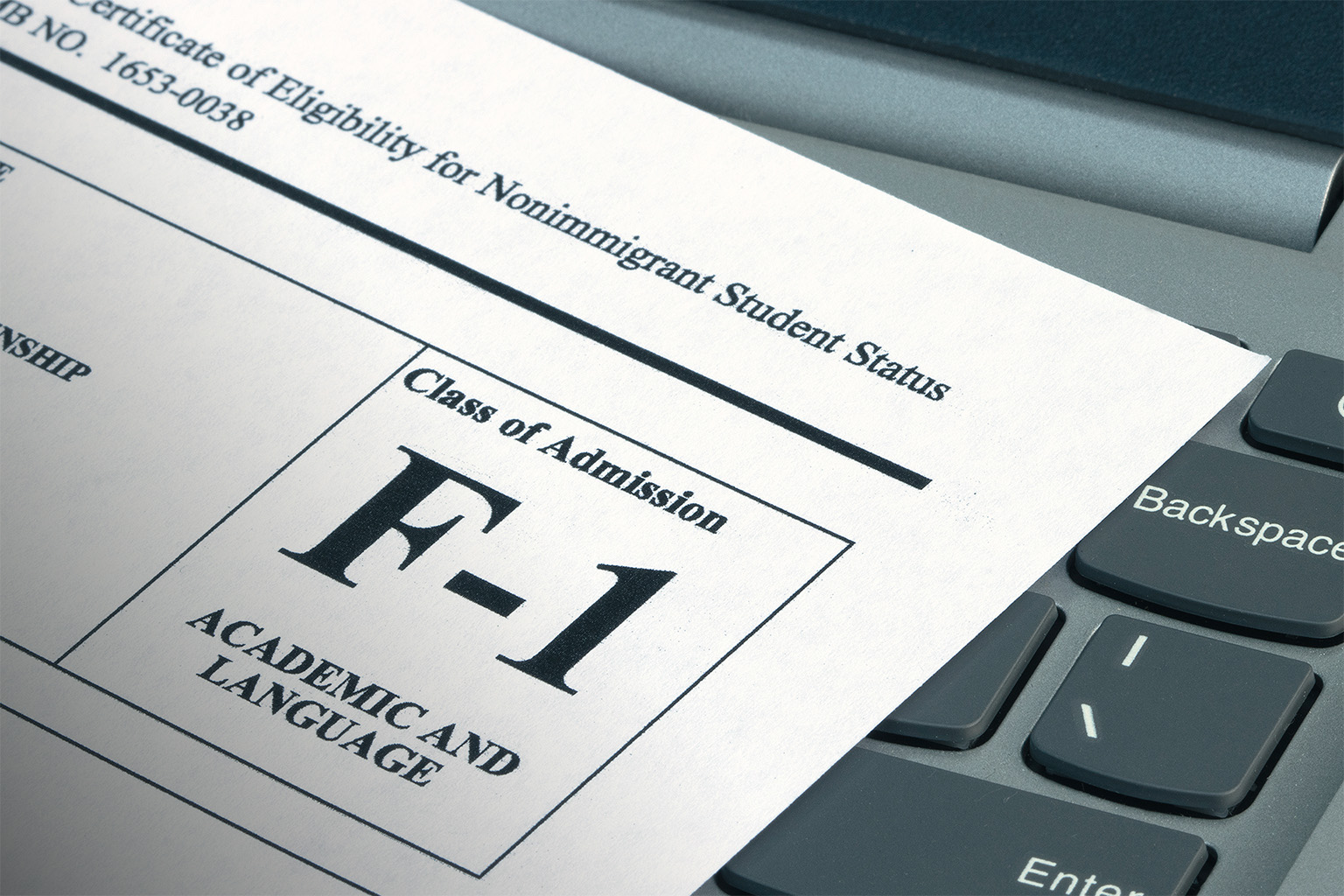 Student visa form document